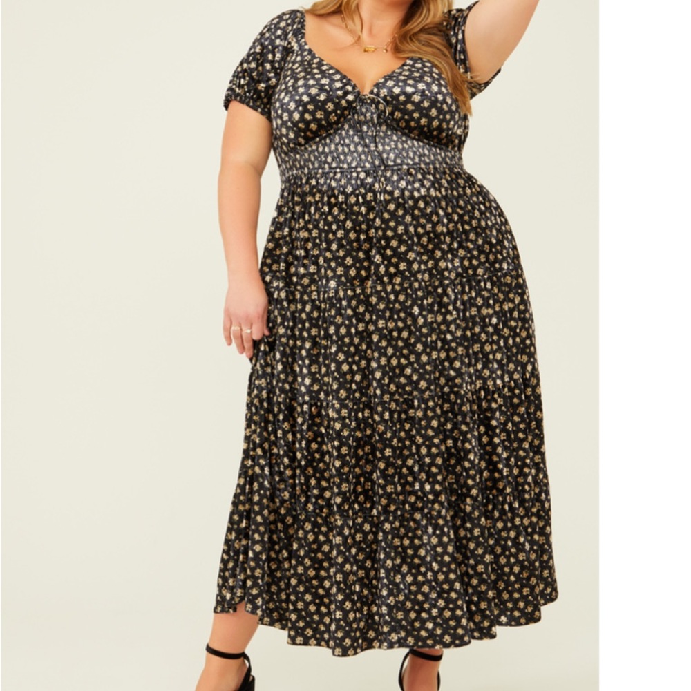 NWT🔥Arula Velvet Maxi Dress